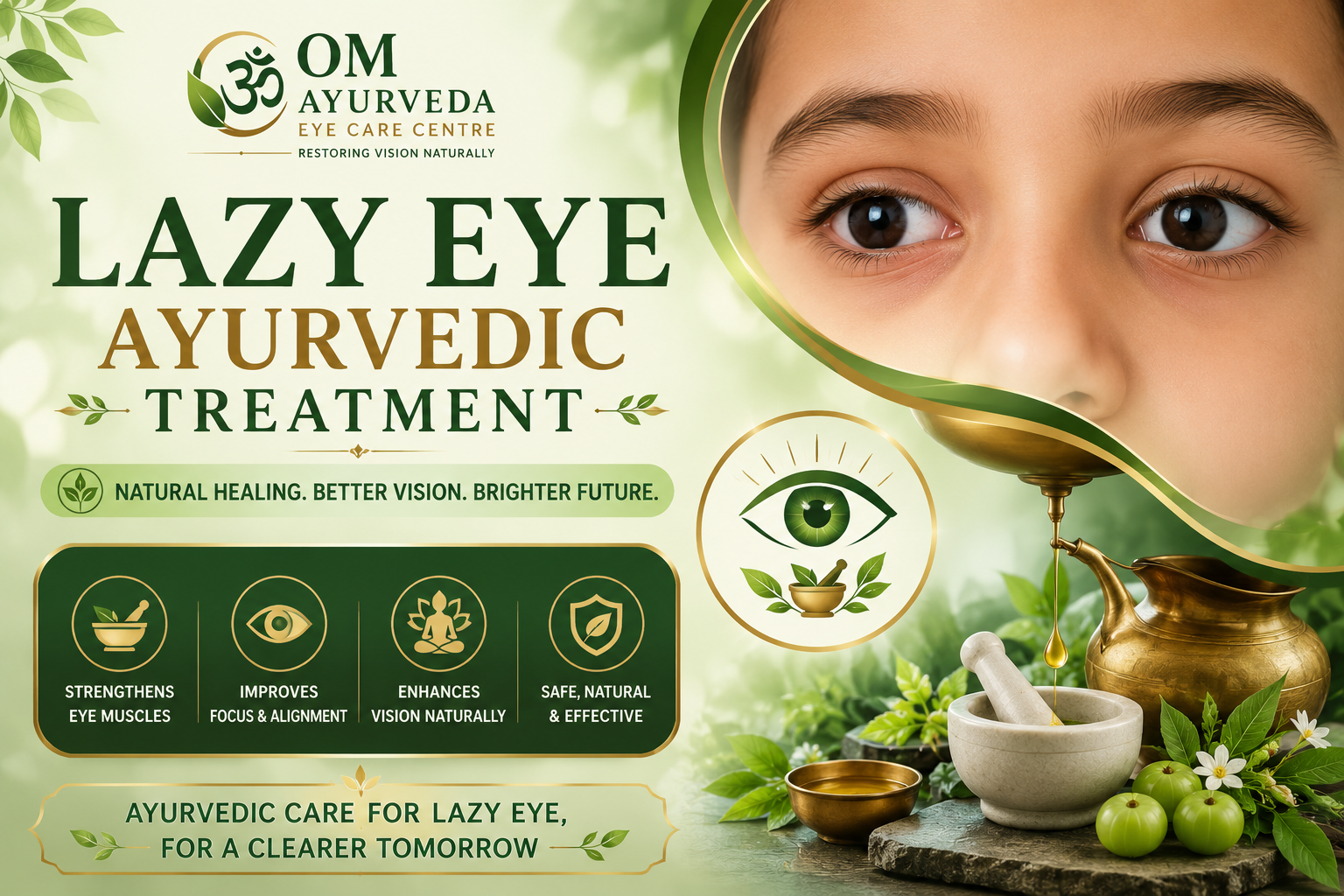 Lazy Eye Ayurvedic Treatment in Gurgaon