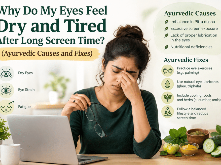 Dry & Tired Eyes After Screen Time | Ayurvedic Causes & Fixes