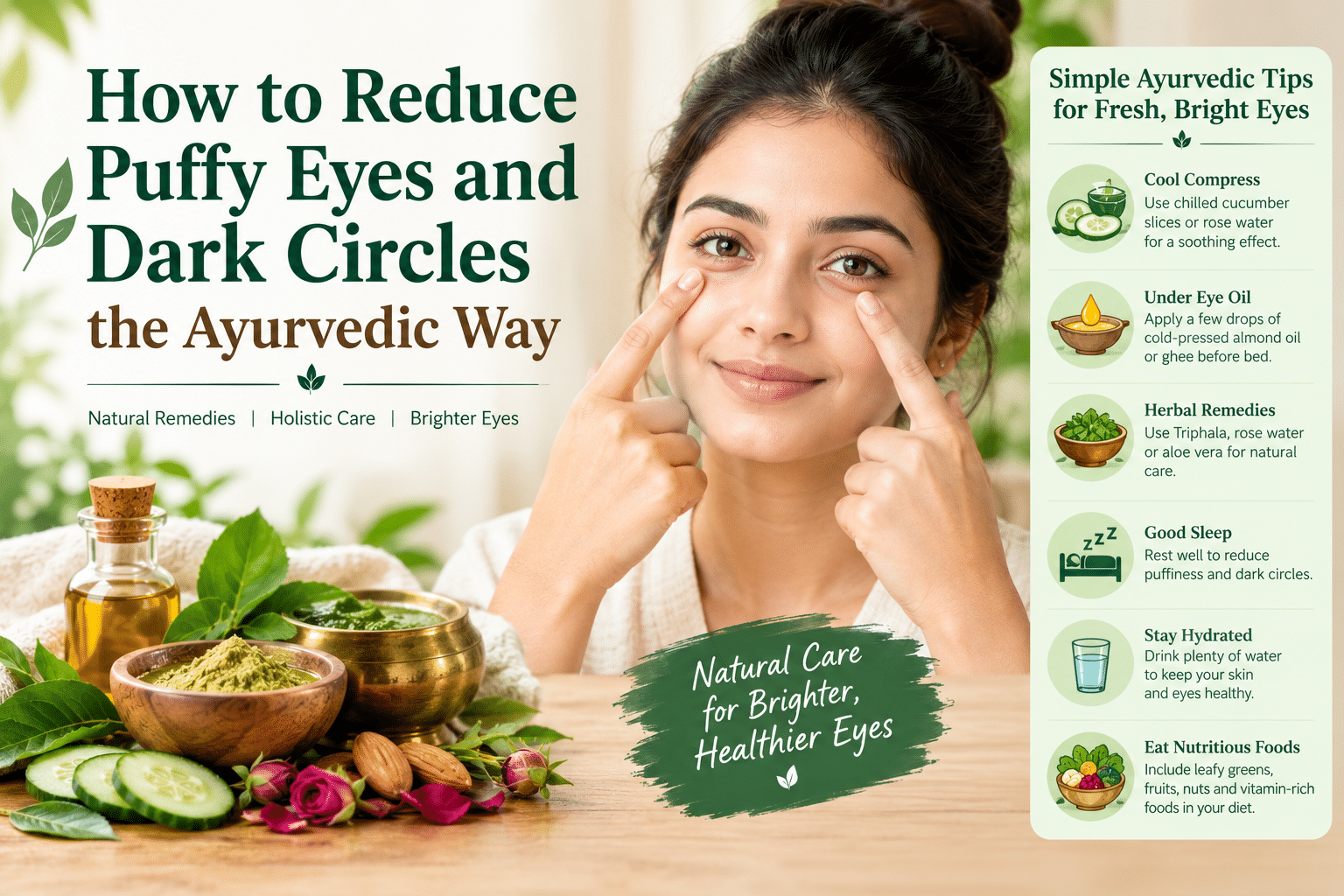 How to Reduce Puffy Eyes and Dark Circles Naturally