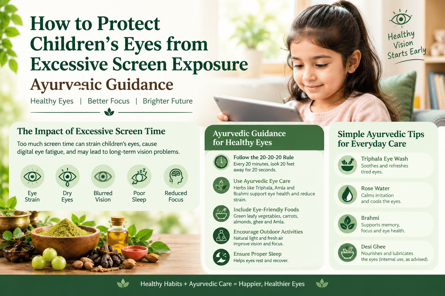 How to Protect Children's Eyes from Screen Time | Ayurveda