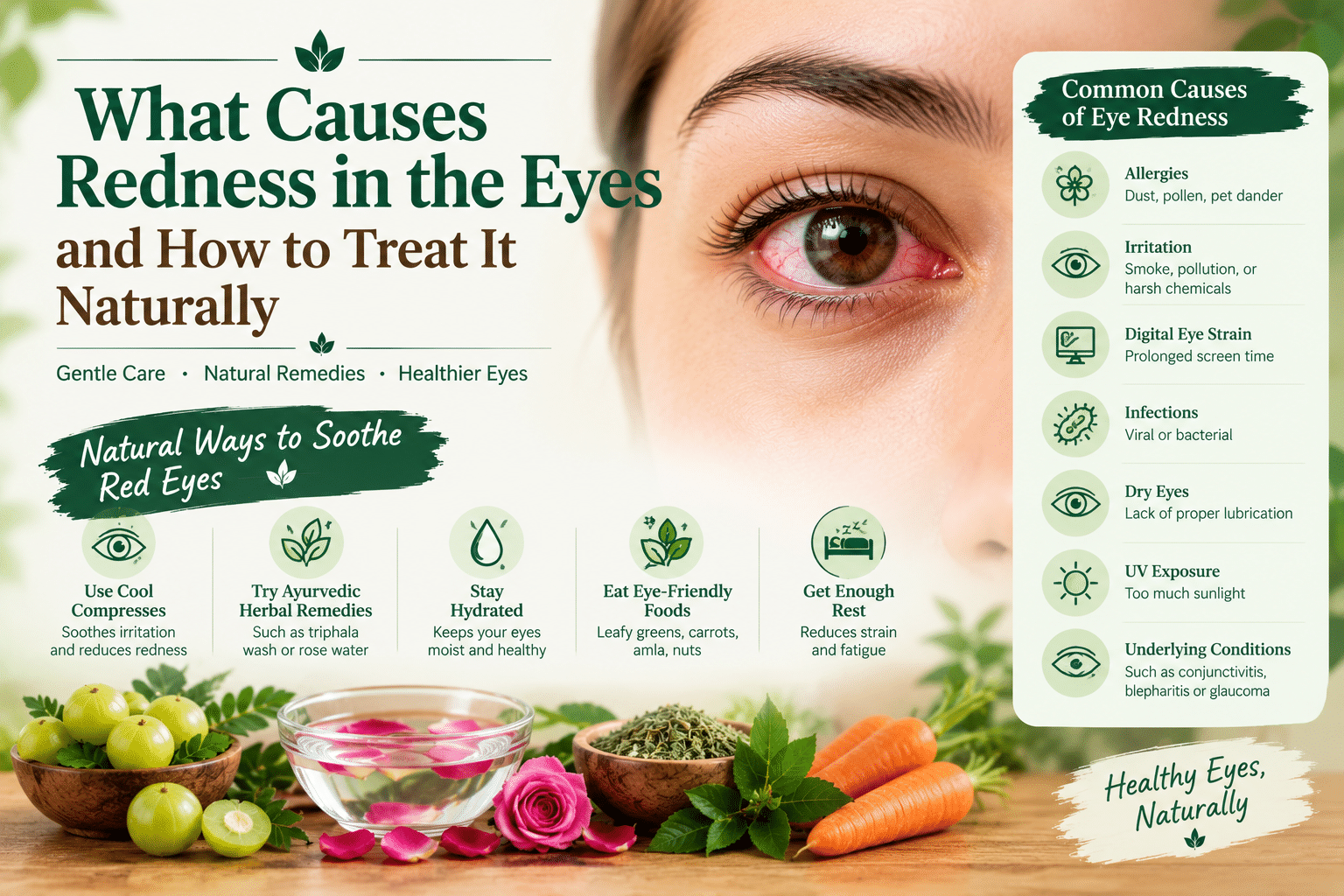 What Causes Red Eyes? Natural Remedies & Eye Care Tips