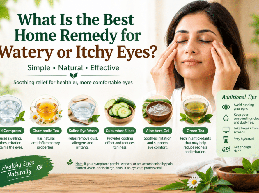 What Is the Best Home Remedy for Watery or Itchy Eyes? create image for this