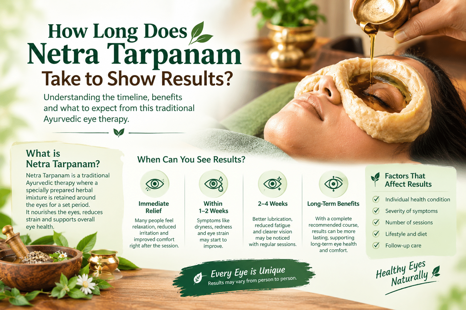 How Long Does Netra Tarpanam Take to Show Results?